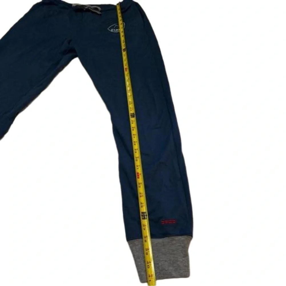 Peace Love World Blue  Sweatpants Lounge Pants  Size Small Drawstring Waist NEW